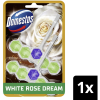 DOMESTOS Aroma Lux WC frissítő blokk, White Rose Dream koncentrált illóolajokkal 2 × 50 g (8720182903952)