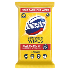 DOMESTOS Higiénikus Törlőkendő Lemon 100db takarító és háztartási eszköz
