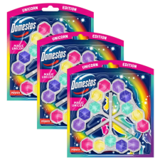 DOMESTOS Power5 WC frissítő blokk Magic Unicorn (9x50g) tisztító- és takarítószer, higiénia