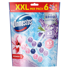 DOMESTOS Power5 WC frissítő blokk mix Magnolia & Lavender (6x50g) tisztító- és takarítószer, higiénia