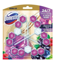 DOMESTOS Toalett öblítő DOMESTOS Aroma Lux Hibiscus Oil & Wild Berries 3x55g tisztító- és takarítószer, higiénia