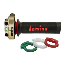 Domino XM2 rövid löketű gázkar - arany/fekete egyéb motorkerékpár alkatrész