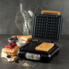 DOMO WAFFELEISEN – INKY BLACK Palacsintasütő Fekete (do9281w) gofrisütő