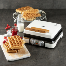 DOMO WAFFELEISEN – POWDER WHITE Palacsintasütő Fehér (do9280w) gofrisütő
