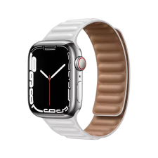 Domshop Apple Watch Mágneses Bőr Szíj okosóra kellék