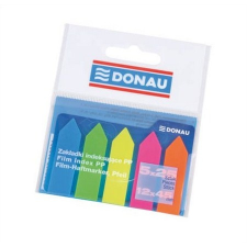 DONAU 12x45 mm műanyag nyíl forma neon színű jelölőcímke (5x25 lap) információs címke