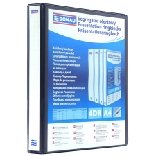 DONAU A4 Panorámás gyűrűs könyv - Fekete (2788254PL-01) gyűrűskönyv