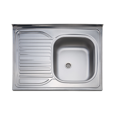 DONAU DE-311B csepptálcás teletetős rozsdamentes acél mosogatótálca 800x600 mm mosogatótálca