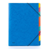  DONAU Előrendező, A4, 9 részes, karton, DONAU, kék