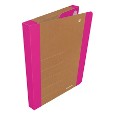 DONAU Füzetbox DONAU Life A/4 3 cm karton tépőzárral neon pink-barna füzetbox
