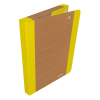 DONAU Füzetbox DONAU Life A/4 3 cm karton tépőzárral neon sárga-barna