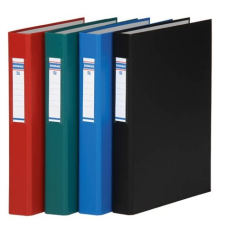 DONAU Gyűrűs könyv, 2 gyűrű, 40 mm, A4, PP/karton, , piros gyűrűskönyv
