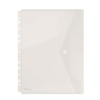 DONAU Irattartó tasak, A4, PP, patentos, lefűzhető, DONAU, áttetsző