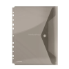 DONAU Irattartó tasak, A4, PP, patentos, lefűzhető, DONAU, füstszínű
