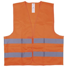 DONAU Mellény, jól láthatósági, 2LX méret, DONAU  Safety , narancssárga