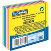 DONAU Neon 50x50mm öntapadó jegyzettömb - 12 színű (250 lap / tömb) (7575011-99)