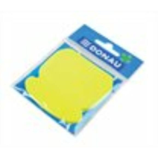 DONAU Öntapadó jegyzettömb, telefon alakú, 50 lap, DONAU, sárga jegyzettömb