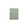 DONAU Regiszter, karton, A4, DONAU, zöld, 100db/cs