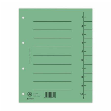 DONAU Regiszter, karton, A4, DONAU, zöld (D8610Z) irattartó