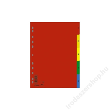 DONAU Regiszter, műanyag, A4, 1-5, DONAU, színes (D77080) regiszter és tartozékai