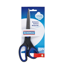 DONAU Soft Grip 20cm Irodai Olló - Fekete/Kék (7920301PL-10) olló
