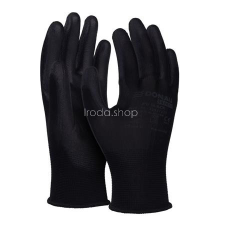 DONAU Szerelőkesztyű, PU, DONAU &quot;Safety&quot;, 10/XLméret, fekete védőkesztyű