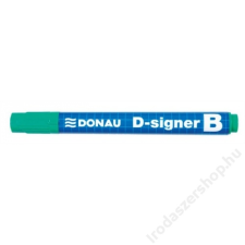DONAU Táblamarker, 2-4 mm, kúpos, DONAU D-signer B, zöld (D7372Z) filctoll, marker