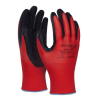 DONAU Védőkesztyű, latex, DONAU  Safety , 9/L méret, piros