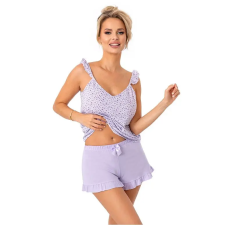 Donna Fiorella top női pamutpizsama, lila XL hálóing, pizsama