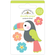 Doodlebug Design Díszítőelem - Seaside Summer - Toucan Tango - Doodle-Pops (1 db) matrica