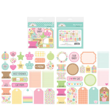 Doodlebug Design Kivágatok - Pretty Kitty - Bits & Pieces (1 csomag) matrica