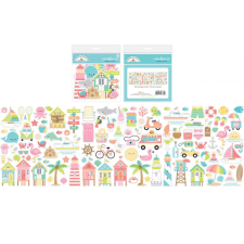 Doodlebug Design Kivágatok - Seaside Summer - Odds & Ends (1 csomag) matrica