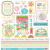 Doodlebug Design Scrapbook Matrica 12" (30 cm) - Seaside Summer - This & That Stickers (1 ív)