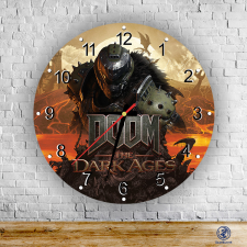 Doom - The Dark Ages - Doomslayer kör alakú üveg falióra falióra