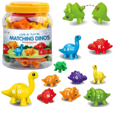 Dopasuj betűket montessori dinoszaurusz szett oktatójáték