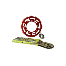 Doppler Lánckészlet alumínium piros 13x53 - 428 Doppler Sherco 50cc egyéb motorkerékpár alkatrész