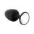Dorcel Geisha Plug Diamond L - fehér köves anál dildó (fekete)