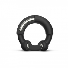  Dorcel Stronger Ring - fém betétes péniszgyűrű (fekete) péniszgyűrű