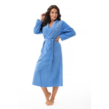 Dorota Hannah frottír fürdőköpeny, hosszú, kék L lakástextília