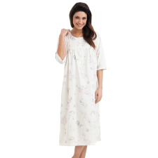 Dorota Lea hosszú pamut hálóing gombokkal, ekrü XL hálóing, pizsama