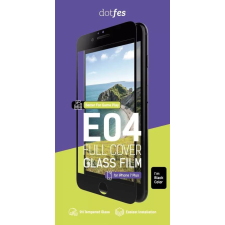 Dotfes E04 iPhone 6 6S Plus (5,5&quot;) fekete 3D előlapi prémium üvegfólia mobiltelefon kellék