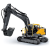 Double E DoubleE Volvo EC160E RTR szett, 1:16, 17 csatornás, LED fények, hangok, applikációval programozható