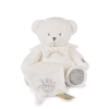  Doudou Darčeková sada Plyšový medvedík s dečkou šedý