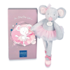 Doudou et Compagnie Paris Doudou Ajándék készlet - Plüss játék egér szürke balerina 30 cm