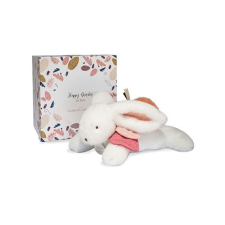 Doudou et Compagnie Paris Doudou Ajándék készlet - Plüss nyuszi sötétrózsaszín pompomnal 25 cm készségfejlesztő