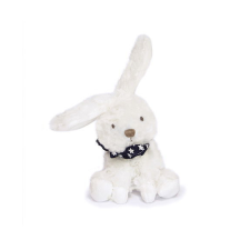 Doudou et Compagnie Paris Doudou plüss nyuszi sállal 12 cm sötétkék csillaggal készségfejlesztő