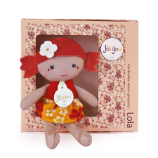 Doudou Jolijou Paris Doudou Jolijou játék baba 16 cm 1 db piros barbie baba