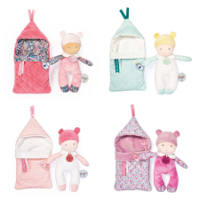 Doudou Jolijou Paris Doudou Jolijou játék baba takaróban 20 cm 1 db baba