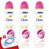 DOVE Advanced Care Go Fresh női Dezodor Dragon Fruit &amp; Coconut 3x150ml + Ajándék Manikűr készlet