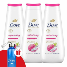 DOVE Advanced Care Krémtusfürdő Replenishing 3x400ml + Ajándék Dove Kulacs kozmetikai ajándékcsomag